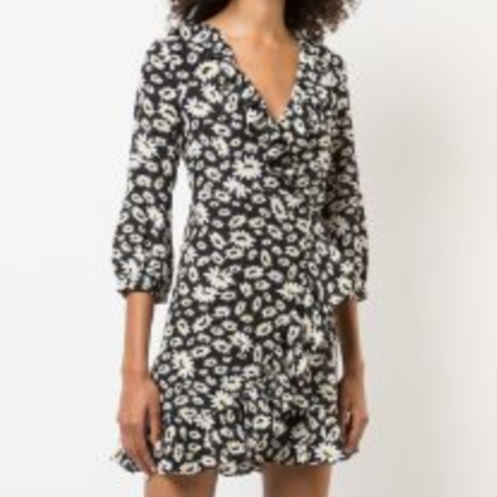 Rixo London Floral Wrap Dress - Picture 2 of 3